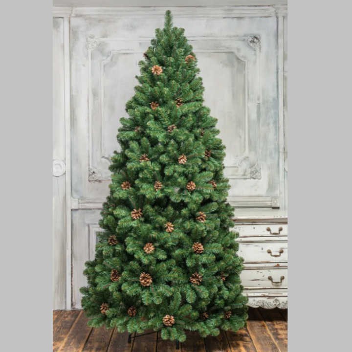 Factory Wholesale Artificial PVC Christmas Tree with Pine cone For Christmas Decoration